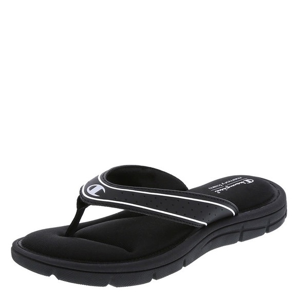 champion memory foam flip flops